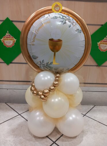 palloncino per prima comunione coroncina
